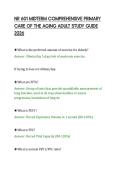 NR 601 MIDTERM COMPREHENSIVE PRIMARY&NewLine;CARE OF THE AGING ADULT STUDY GUIDE&NewLine;2026