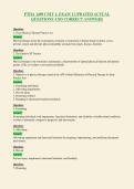 PTHA 1409 UNIT 1&comma; EXAM 1 UPDATED ACTUAL&NewLine;QUESTIONS AND CORRECT ANSWERS