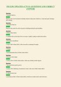 SNUG301 UPDATED ACTUAL QUESTIONS AND CORRECT&NewLine;ANSWERS