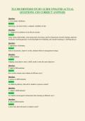 TLS 300 MIDTERM STUDY GUIDE UPDATED ACTUAL&NewLine;QUESTIONS AND CORRECT ANSWERS