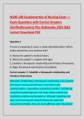 NURS 100 Fundamentals of Nursing Exam &mdash; Questions & Answers 2026 &mdash; Practice Q&A with Rationales