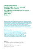 QFA REGS EXAM BANK -&NewLine;SAMPLE PAPER 1&comma; 2&comma; 3 & 4 &colon; 2026&sol;2027 &vert;&NewLine;COMPLETE ACTUAL EXAM&NewLine;250 Questions With Detailed Verified Answers &lpar;100&percnt; Correct&rpar; &vert;&NewLine;Brand New&excl;&excl; &NewLine;Graded A&plus;&NewLine;