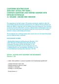 CALIFORNIA BOATING EXAM -&NewLine;2026&sol;2027 ACTUAL TEST BANK &vert;&NewLine;COMPLETE QUESTIONS AND VERIFIED ANSWERS WITH DETAILED RATIONALES &vert;&NewLine;A&plus; GRADED &vert; BRAND NEW VERSION&excl;&excl;&NewLine;