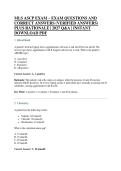 MLS ASCP EXAM &ndash; EXAM QUESTIONS AND &NewLine;CORRECT ANSWERS &lpar;VERIFIED ANSWERS&rpar; &NewLine;PLUS RATIONALE &vert; 2027 Q&A &vert; INSTANT &NewLine;DOWNLOAD PDF