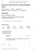 ISYE 6414 Homework 4 &ndash; True&sol;False & Multiple-Choice Regression Analysis