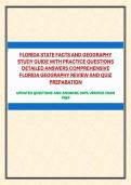 FLORIDA STATE FACTS AND GEOGRAPHY STUDY GUIDE WITH PRACTICE QUESTIONS DETAILED ANSWERS COMPREHENSIVE FLORIDA GEOGRAPHY REVIEW AND QUIZ PREPARATION