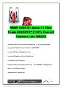 NRNP 6665-01 Week 11 Final Exam 2026&sol;2027 &vert; 17 Questions & Answers &vert; NP Practice&comma; Telemedicine&comma; HIPAA&comma; HITECH&comma; Prescribing&comma; Genetics & Professional Practice &vert; Walden University