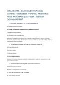 CMCA EXAM &ndash; EXAM QUESTIONS AND &NewLine;CORRECT ANSWERS &lpar;VERIFIED ANSWERS&rpar; &NewLine;PLUS RATIONALE &vert; 2027 Q&A &vert; INSTANT &NewLine;DOWNLOAD PDF