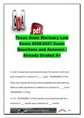 Texas State Mortuary Law Exam 2026&sol;2027 &vert; 60&plus; Questions & Answers &vert; TFSC&comma; Funeral Directing&comma; Licensing&comma; Embalming&comma; Cremation & Cemetery Law &vert; Texas Funeral Service Commission