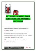 IICRC UFT Exam 2026&sol;2027 &vert; 100&plus; Questions & Answers &vert; Upholstery & Fabric Cleaning&comma; Fiber Identification&comma; pH&comma; Spotting&comma; Solvents & Cleaning Methods