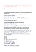 ETS MAJOR FIELD TEST IN BUSINESS LATEST VERSION QUESTIONS AND ANSWERS GRADED A