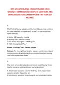 NAN MCKAY HOUSING CHOICE VOUCHER &lpar;HCV&rpar; &NewLine;SPECIALIST EXAMINATION COMPLETE QUESTIONS AND &NewLine;DETAILED SOLUTIONS LATEST UPDATE THIS YEAR JUST &NewLine;RELEASED 
