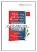 engineering and chemical thermodynamics 2nd edition by Koretsky's solution manual 