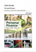Test Bank for Personal Finance&comma; 2025 Release &lpar;Kapoor&comma; Dlabay&comma; Hughes & Hart&comma; 2025&rpar; &vert; All Chapters 1&ndash;19 Covered&NewLine;