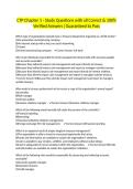CTP Chapter 1 - Study Questions with all Correct & 100&percnt; Verified Answers &vert;Guaranteed to Pass
