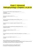Exam 1 Advanced Pathophysiology--Chapters 1-6&comma;16-19