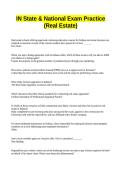 IN State & National Exam Practice &lpar;Real Estate&rpar;