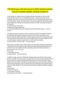 CTP 2026 Exam with all Correct & 100&percnt; Verified Answers &vert;Actual Complete Update &vert;Already Graded A&plus;