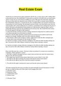 Real Estate Exam Questions And Answers