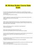 IN&lowbar; 90-Hour Broker Course State Exam
