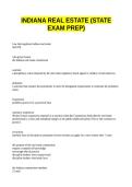 INDIANA REAL ESTATE &lpar;STATE EXAM PREP&rpar;