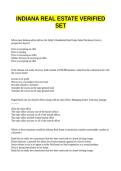INDIANA REAL ESTATE VERIFIED SET