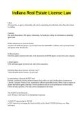 Indiana Real Estate License Law