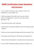RAMP Certification Exam Actual 2026 Newest Updated Questions and Correct Answers &lpar;Latest 2026 &sol; 2027 Update&rpar; &lpar;Verified Answers by Expert&rpar;