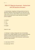 WGU C777 Objective Assessment &ndash; Practice Exam &NewLine;with 200 Questions & Answers 