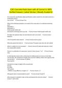 C201 Concrete Pools Exam with all Correct & 100&percnt; Verified Answers &vert;Latest Version &vert;Already Graded A&plus;