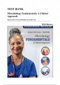 Test Bank &mdash; Microbiology Fundamentals&colon; A Clinical Approach&comma; 2024 Release &lpar;Cowan&comma; Smith & Lusk&comma; 2024&rpar;&comma; Chapters 1-22 &vert; All Chapters Covered&NewLine;