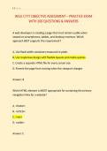 WGU C777 OBJECTIVE ASSESSMENT &ndash; PRACTICE EXAM &NewLine;WITH 200 QUESTIONS & ANSWERS 