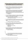 ATI Nursing Care of Children Assessment 2026&sol;2027 Update Questions and Answers&period;