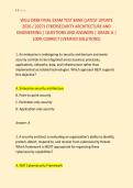 WGU D488 FINAL EXAM TEST BANK &lpar;LATEST UPDATE &NewLine;2026 &sol; 2027&rpar; CYBERSECURITY ARCHITECTURE AND &NewLine;ENGINEERING &vert; QUESTIONS AND ANSWERS &vert; GRADE A &vert; &NewLine;100&percnt; CORRECT &lpar;VERIFIED SOLUTIONS&rpar;