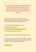 WGU C957 APPLIED ALGEBRA OA EXAM 2026 &vert; ACTUAL &NewLine;REAL EXAM QUESTIONS AND ANSWERS WITH A &NewLine;PRACTICE EXAM TEST BANK AND STUDY GUIDE &vert; &NewLine;VERIFIED AND ACCURATE FOR GUARANTEED PASS &vert; &NewLine;GRADED A