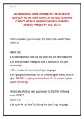 NIC KNOWLEDGE EXAM AND PRACTICE EXAM NEWEST &NewLine;2026&sol;2027 ACTUAL EXAM COMPLETE 500 QUESTIONS AND &NewLine;CORRECT DETAILED ANSWERS &lpar;VERIFIED ANSWERS&rpar; &NewLine;&vert;ALREADY GRADED A&plus;&vert;&vert;JUST OUT&excl;&excl;&excl;