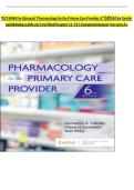 TEST BANK FOR Pharmacology for the Primary Care Provider by Constance G&period; Visovsky &comma; Cheryl H&period; Zambroski &comma; Sean L&period; Sharp ISBN&colon;978-0443249815 COMPLETE GUIDE 100&percnt; VERIFIED A&plus; GRADE ASSURED&excl;&excl;&excl;&excl;NEW LATEST UPDATE&excl;&excl;&excl;&excl;&excl;