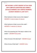 NM 704 EXAM 1 LATEST 2026&sol;2027 ACTUAL EXAM &NewLine;WITH COMPLETE QUESTIONS AND CORRECT &NewLine;DETAILED ANSWERS &lpar;100&percnt; VERIFIED ANSWERS&rpar; &NewLine;&vert;ALREADY GRADED A&plus;&vert; &vert;JUST OUT&excl;&excl;&excl;