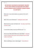 NM 704 EXAM 2 AND PRACTICE EXAM NEWEST 2026&sol;2027 &NewLine;ACTUAL EXAM COMPLETE 200 QUESTIONS AND CORRECT &NewLine;DETAILED ANSWERS &lpar;VERIFIED ANSWERS&rpar; &vert;ALREADY GRADED &NewLine;A&plus;&vert;&vert;JUST OUT&excl;&excl;&excl;