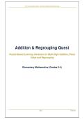 Addition & Regrouping Quest&colon; Puzzle-Based Learning Adventure in Multi-Digit Addition&comma; Place Value and Regrouping &vert; Math Practice &vert; Math Puzzle Game 
