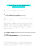 TEST BANK FOR NREMT Practice 2026&sol;2027 Multiple Choice Questions and Answers