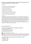 EMT FINAL EXAM &ndash; QUESTIONS AND ANSWERS &vert; VERIFIED AND WELL DETAILED ANSWERS &vert; PLUS&NewLine;RATIONALES &vert; GUARANTEED PASS &vert; LATEST EXAM UPDATE&NewLine;