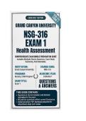 NSG 316 Exam 1 Health Assessment Questions And Answers 2026&sol;2027 Grand canyon university