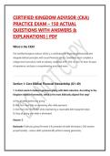 CERTIFIED KINGDOM ADVISOR &lpar;CKA&rpar; &NewLine;PRACTICE EXAM &ndash; 150 ACTUAL &NewLine;QUESTIONS WITH ANSWERS & &NewLine;EXPLANATIONS &vert; PDF