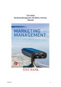 TEST BANK FOR Marketing Management 4th Edition by Mark W&period;Johnston&comma; Greg W&period; Marshall All Chapters 1-14 Complete