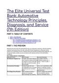 2026&sol;2027 S-Tier Test Bank&colon; Automotive Technology Principles&comma; Diagnosis&comma; and Service &lpar;7th Edition&rpar; - Expert Diagnostic Scenarios
