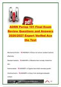 AORN Periop 101 Final Exam 2026&sol;2027 &ndash; 321 Review Questions & Answers&comma; Sterile Technique&comma; Infection Control&comma; Surgical Safety&comma; Sharps & Radiation