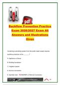 Backflow Prevention Practice Exam 2026&sol;2027 &ndash; 80 Questions & Answers&comma; Backflow Testing&comma; RPZ&comma; Vacuum Breakers&comma; Cross-Connections & Air Gaps