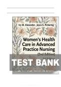 Women's Health Care in Advanced Practice Nursing &lpar;2nd Edition&rpar; Test Bank  