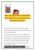 QMA Practice Exam 2026&sol;2027 &vert; 150&plus; Questions & Answers &vert; Medication Administration&comma; Pharmacology&comma; Scope of Practice & Patient Care